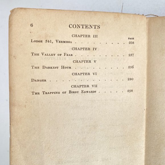 c1920 Sherlock Holmes Valley of Fear A Conan Doyle Hardbound Book Pub A.L. Burt - Picture 8 of 16